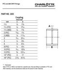 Cream CTS CPVC Coupling 