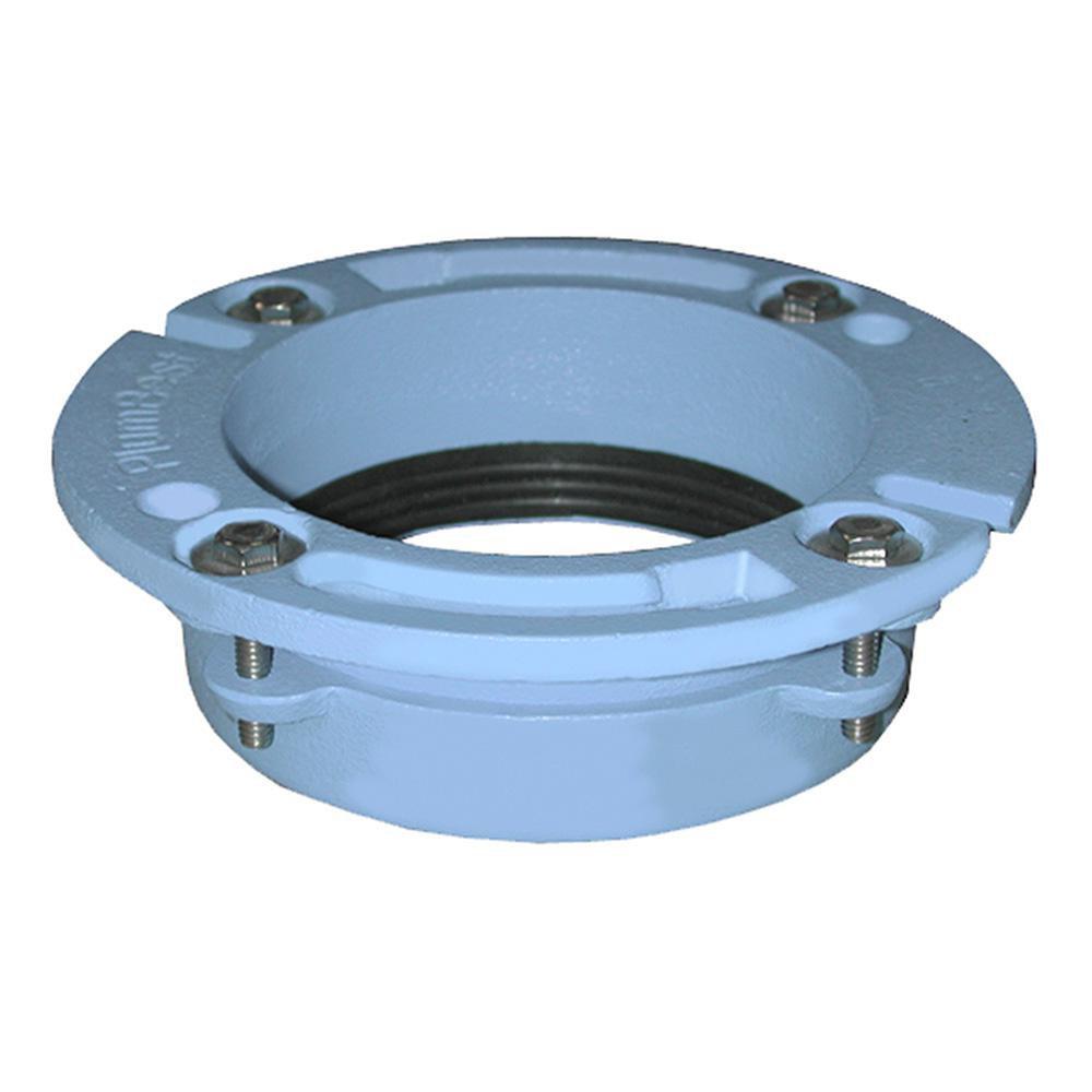 Jones Stephens Blue 2 in. Cast Iron Quick Connect Closet Flange 