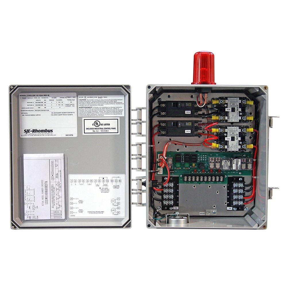 Zoeller Pump Co Electrical Alternator Control Panel 