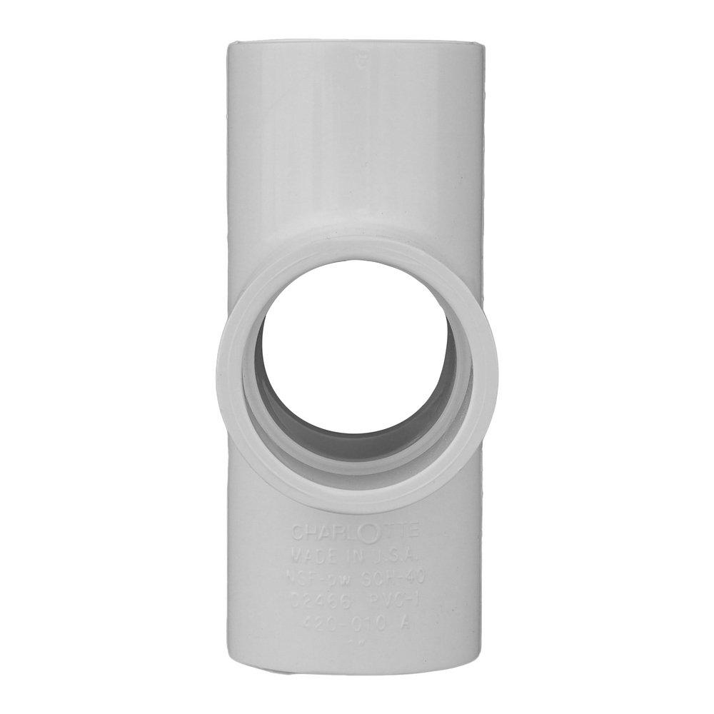 White PVC Schedule 40 Cross Tee 