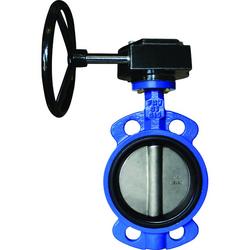 6 in. Cast Iron Buna Gear Operated Wafer Butterfly Valve