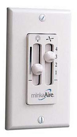 Side by Side Single Fan Control in White