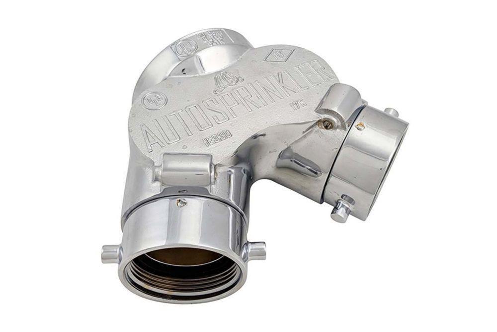 Fire-End & Croker FNST Cast Brass 90 Degree Double Clapper Inlet 