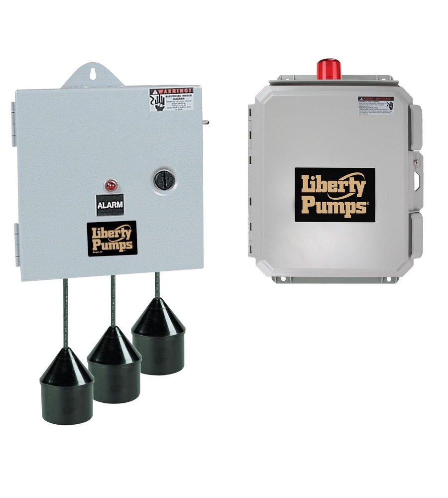 Liberty Pumps Grey Outdoor Duplex Control Panel 