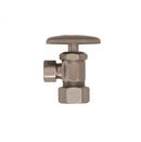 Trim to the Trade Satin Nickel 1/2 x 3/8 in. Compression x OD Compression Oval Handle Angle Supply Stop Valve 