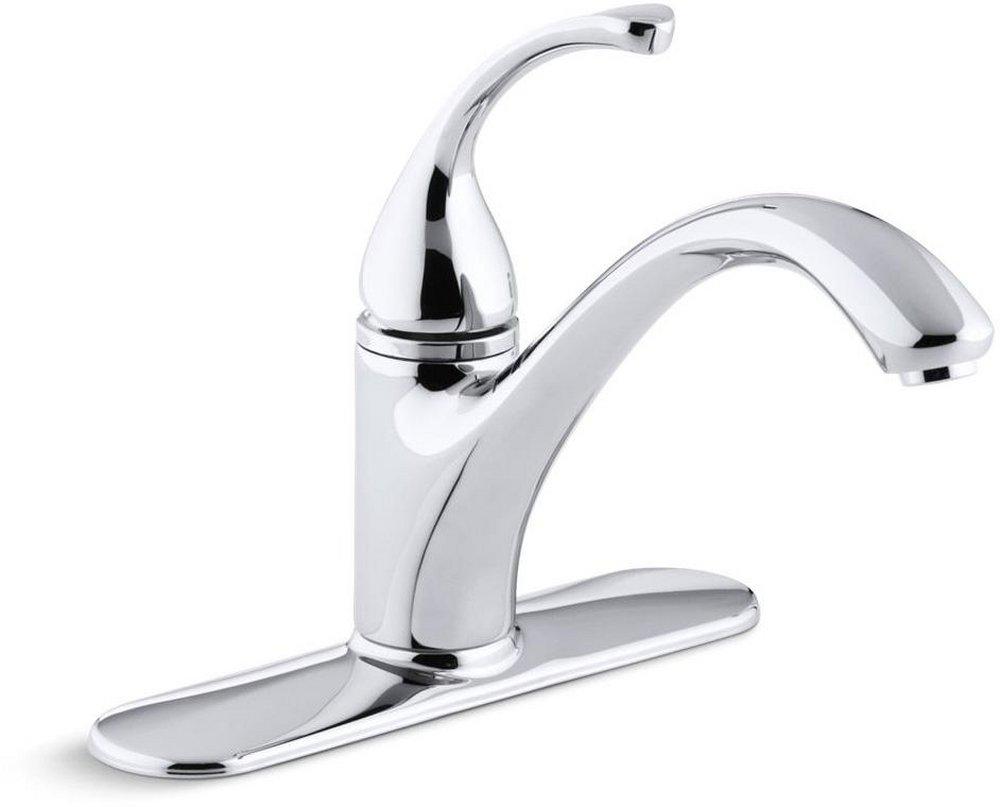 KOHLER Polished Chrome Single Handle Kitchen Faucet 