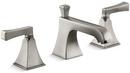 KOHLER Vibrant Brushed Nickel Two Handle Widespread Bathroom Sink Faucet 