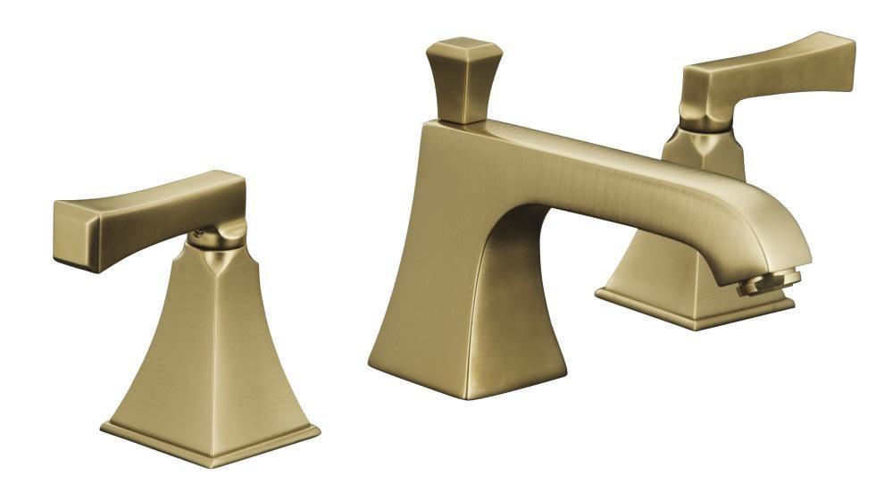 KOHLER Vibrant&reg; Brushed Bronze Two Handle Widespread Bathroom Sink Faucet 