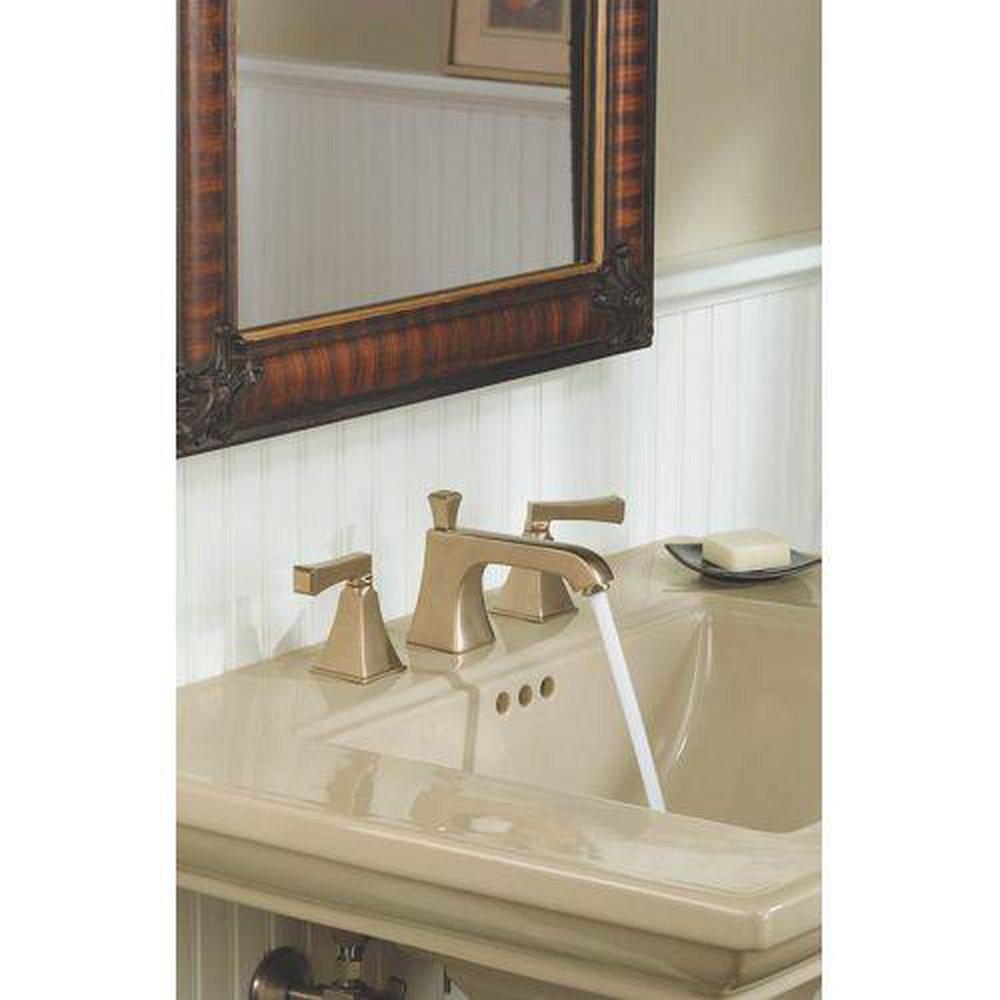 KOHLER Polished Chrome Two Handle Widespread Bathroom Sink Faucet 