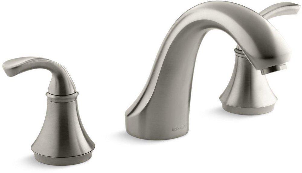 KOHLER Vibrant&reg; Brushed Nickel Two Handle Roman Tub Faucet 