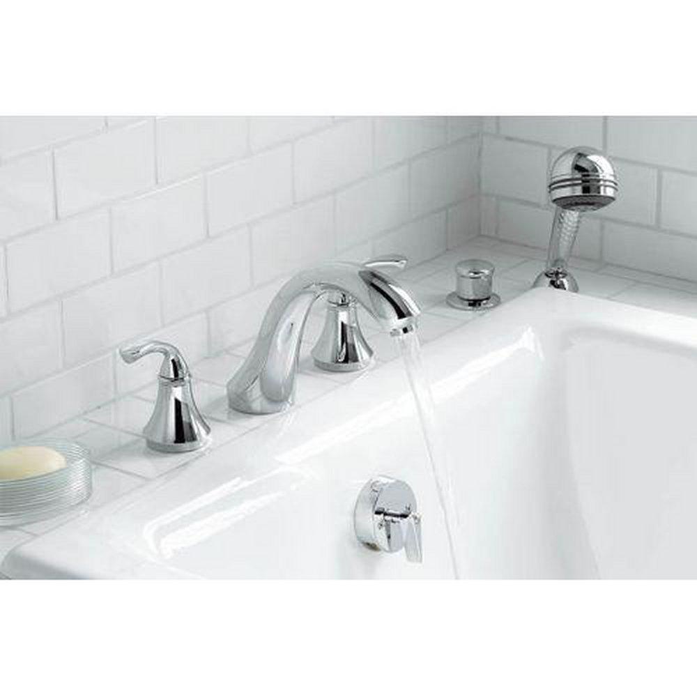 KOHLER Vibrant&reg; Brushed Nickel Two Handle Roman Tub Faucet 