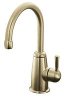 1-Hole Beverage Faucet with Contemporary Design and Single Lever Handle in Vibrant Brushed Bronze
