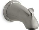 KOHLER Vibrant&reg; Brushed Nickel Diverter Bath Spout with Sculpted Lever Handles and 1/2 in. Npt Connection 