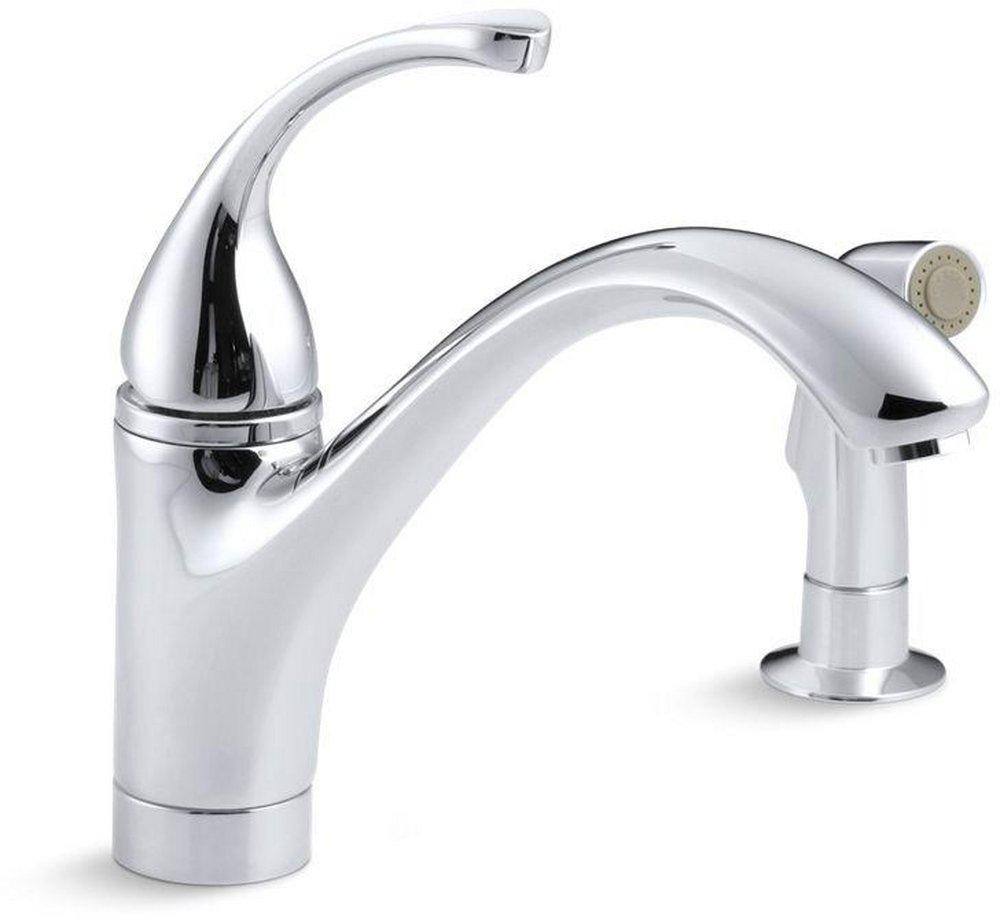 KOHLER Polished Chrome Single Handle Kitchen Faucet 
