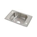 2-Hole 25 x 17 x 6-1/2 in. Drop-in Classroom Sink in Brushed Satin