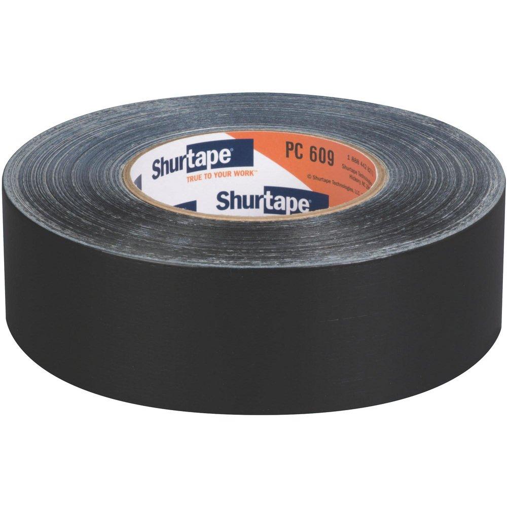 Shurtape Black 2 in. Black Polyethylene Performance Grade Duct Tape 