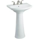 KOHLER Vibrant Brushed Nickel Two Handle Widespread Bathroom Sink Faucet with Metal Pop-Up Drain 