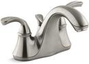 Two Handle Centerset Bathroom Sink Faucet in Vibrant Brushed Nickel