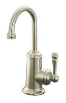 1-Hole Beverage Faucet with Aquifer and Single Lever Handle in Vibrant Brushed Nickel