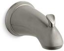 KOHLER Vibrant Brushed Nickel Diverter Bath Spout with Sculpted Lever Handles and Slip-Fit Connection 