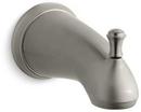 Diverter Bath Spout with Traditional Lever Handles and Slip-Fit Connection In Brushed Nickel