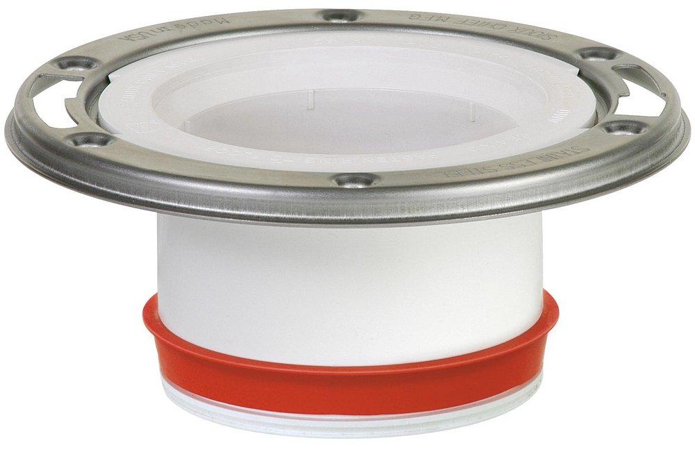 Sioux Chief White 4 in. PVC Closet Flange with Test Cap 
