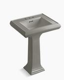 24-3/16 x 19-7/8 in. Rectangular Pedestal Sink and Base in Cashmere