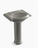 24-1/8 x 19-3/4 in. Oval Pedestal Sink and Base in Cashmere