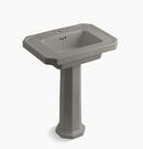 27 x 20 in. Rectangular Pedestal Sink and Base in Cashmere