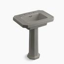 27 x 20 in. Rectangular Pedestal Sink and Base in Cashmere