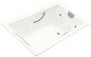 KOHLER White 66 x 36 in. Whirlpool Drop-In Bathtub with Reversible Drain 
