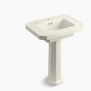 27 x 20 in. Rectangular Pedestal Sink and Base in Biscuit