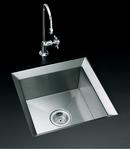 1-Bowl Undercounter Entertainment Sink in Stainless Steel