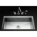 Single Bowl Stainless Steel Undermount Kitchen Sink with Cutting Board and Bottom Bowl Rack