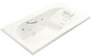 KOHLER White 72 x 42 in. Whirlpool Drop-In Bathtub with Center Drain 