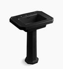 Rectangular Pedestal Sink with Base in Black Black™