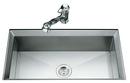 1-Bowl Stainless Steel Undermount Kitchen Sink with Mirror Finished Rim, Cutting Board and Bottom Bowl Rack