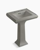 24 x 20 in. Rectangular Pedestal Sink and Base in Cashmere