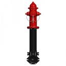 Red 5 ft. 6 in. Mechanical Joint 6 in. Assembled Fire Hydrant