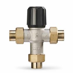 Union Sweat Hydronic Mixing Valve Nickel Plated Brass, Rubber and Plastic 150 psi 180F