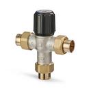 Resideo Metallic Union Sweat Hydronic Mixing Valve Nickel Plated Brass, Rubber and Plastic 150 psi 