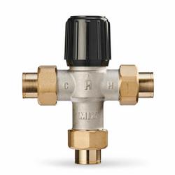 Union Sweat Hydronic Mixing Valve Nickel Plated Brass, Rubber and Plastic 150 psi 180F