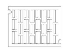 24 x 20 in. Catch Basin Vane Grate
