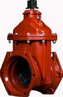 4 in. Flanged x Tyton Joint Ductile Iron Open Left Resilient Wedge Gate Valve