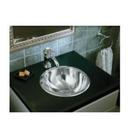 13-5/8 x 13-5/8 in. Round Dual Mount Bathroom Sink in Buffed Stainless