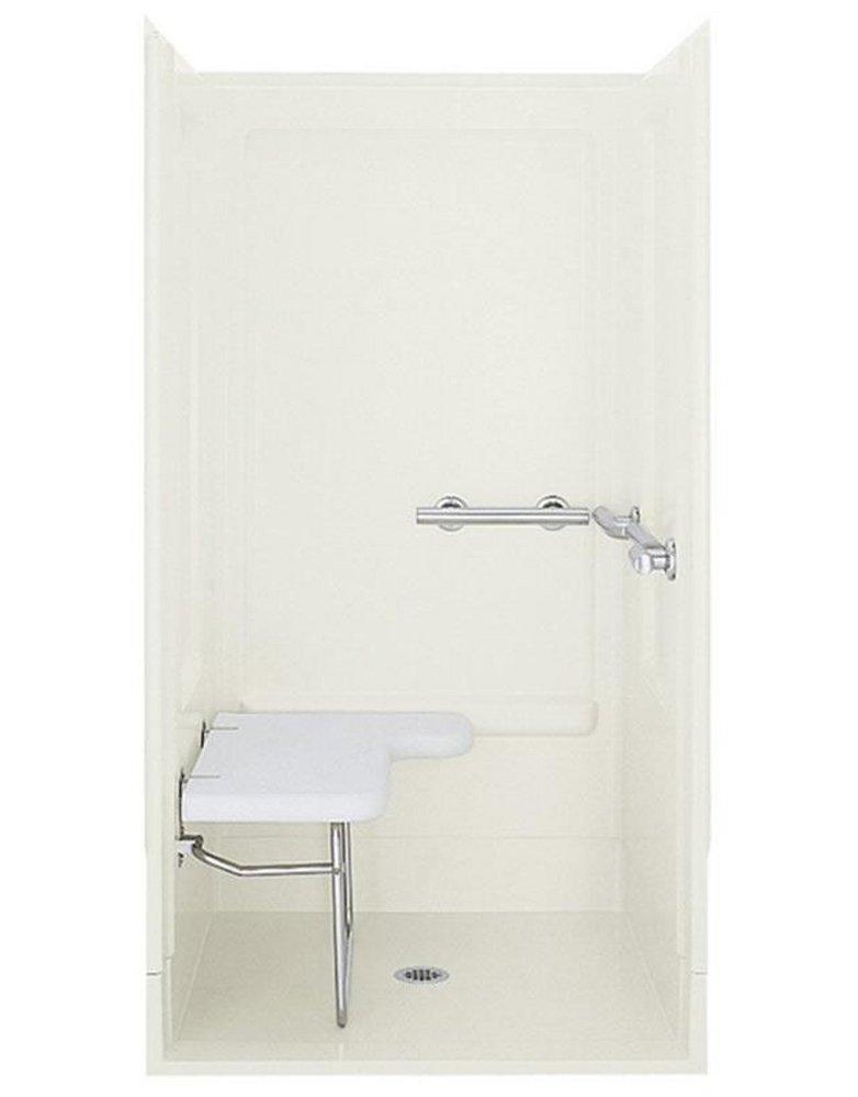 Sterling White 39-3/8 x 40-5/8 x 65-1/4 in. Tub & Shower Wall 