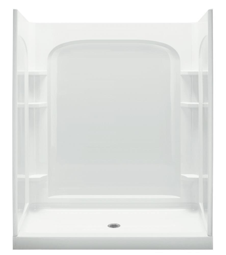 Sterling White 60 x 34 x 75-3/4 in. Vikrell Curve Alcove Shower 