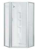 72 x 27-9/16 in. Framed Neo-Angle Shower Door in Silver