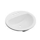 PROFLO® White 19 x 19 in. Drop-in Bathroom Sink with 4 in. Centerset Faucet Holes 
