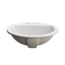 PROFLO® White 19 x 19 in. Drop-in Bathroom Sink with 4 in. Centerset Faucet Holes 